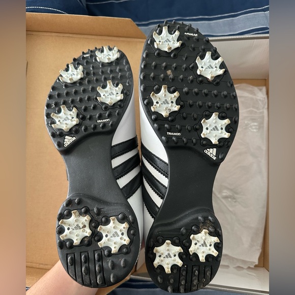 Adidas Ladies Driver May S Golf Shoes Size 8 M White Black - Picture 4 of 8